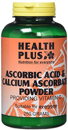 Health Plus Ascorbic Acid & Calcium Ascorbate Powder Vitamin C Supplement - 250g