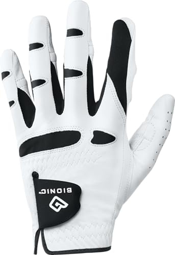 Bionic StableGrip with Natural Fit Golf Glove - White (XX-Large, Left)