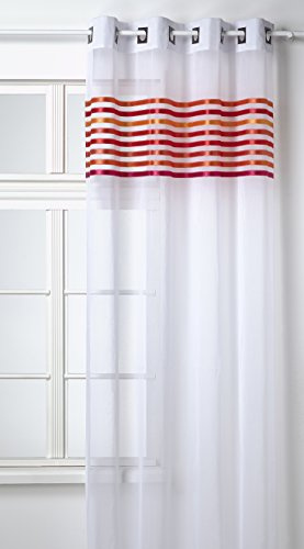 Homemaison, Tenda in stamigna, Arancione (Mandarine), 140 x 260 cm