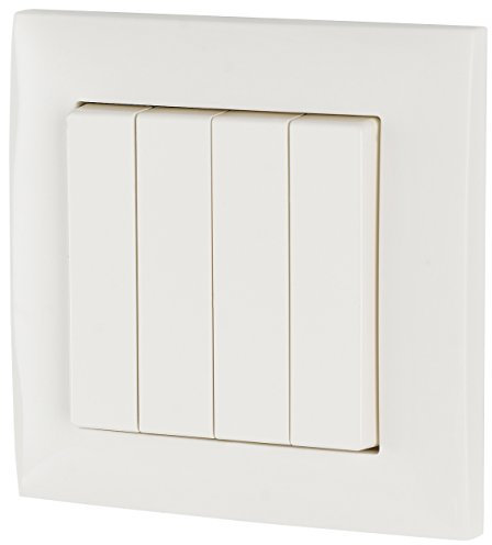 Eaton xComfort Funk Taster 4-fach, komplett, 55 mm glänzend, reinweiß, CPAD-00/195 (173413)