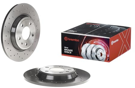 Brembo Xtra 08.A759.1X - Disco Freno Forato Posteriore, Set di 2