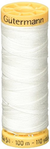 Gutermann Natural Cotton Thread 110yd, Nu White