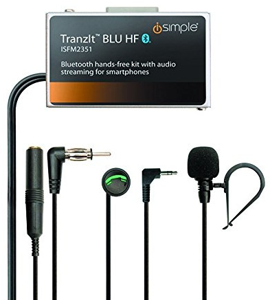 iSimple Hands-Free Calling and Music Streaming Kit with Control Button for Smartphones - Frustration-Free Packaging - Black
