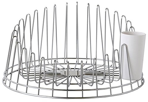 A di Alessi APD04 Égouttoir à Vaisselle Acier Inoxydable Argent 36,50 x 36,50 x 19,00 cm