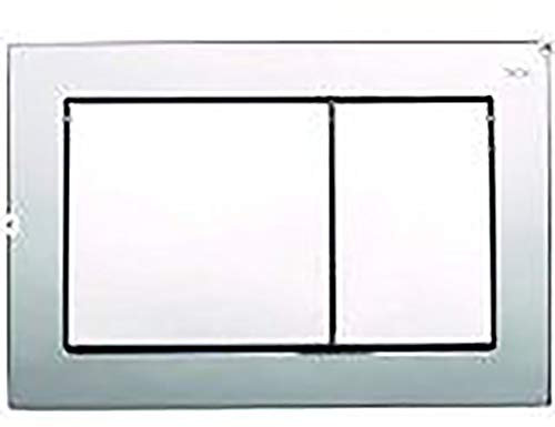 Tece Piastra di azionamento WC a base, due quantità tecnica, 1 pezzo, cromo lucido, 9.240.701