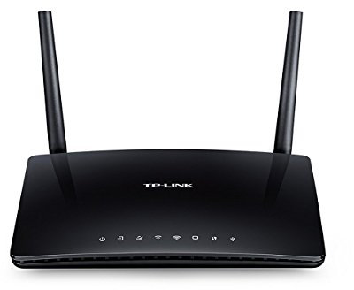 TP-LINK Archer D20 - Módem Router inalámbrico de Banda Dual para Conexiones telefónicas (WPS, AC 750 Mbps, ADSL2+, soporta IPv6, 4 Puertos Ethernet, 1 Puerto RJ11 y 1 Puerto USB 2.0)