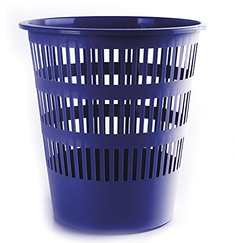 DONAU D306-10 Corbeille à papier ajourée Bleu 16 l
