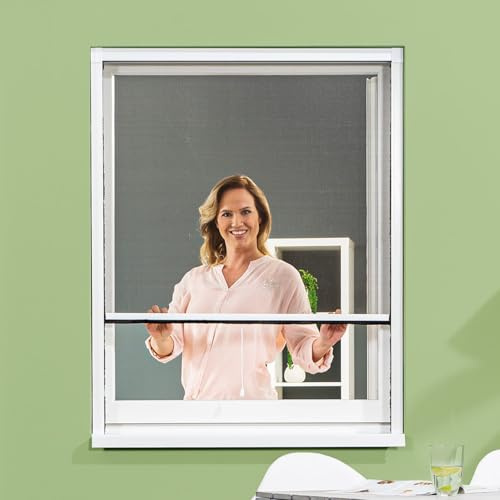 empasa protection contre les insectes moustiquaire volet roulant Store moustiquaire fenêtre enroulable SMART, différentes dimensions, en blanc, marron ou anthracite à monter soi-même