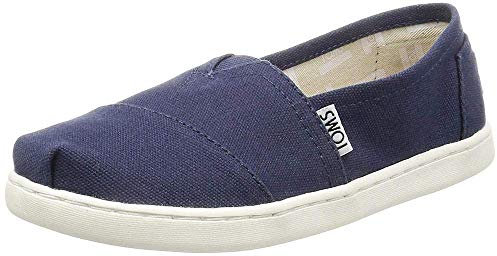TOMS Unisex Kinder Alpargata Core Flache Slipper, Marineblau, 37 EU