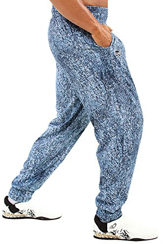 Otomix Men's Baggy Bodybuilding Workout Pants Stonewash (Medium)