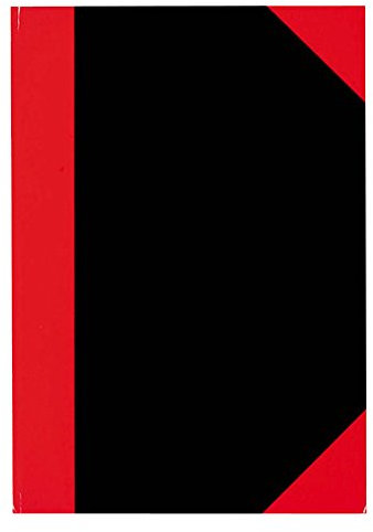 Stylex 29115 Kladde, DIN A5, kariert, schwarz/rot