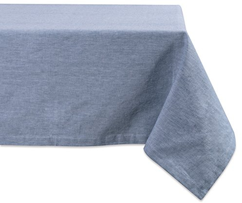 DII 100% Cotton Chambray Kitchen Tabletop Collection, 60x104, Blue