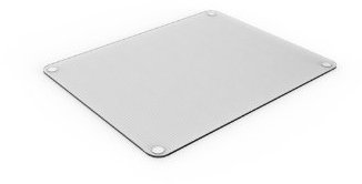 Pebbly - Grande Planche Multifonctions en Verre - 40 x 50 cm - Rectangulaire et transparente