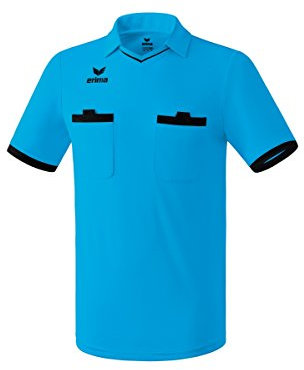 Erima Herren Saragossa Schiedsrichtertrikot (3130712), Curacao/schwarz, S