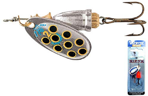 Blue Fox Vibrax Hot Pepper Gr.1 4g silber mit schwarzen Punkten