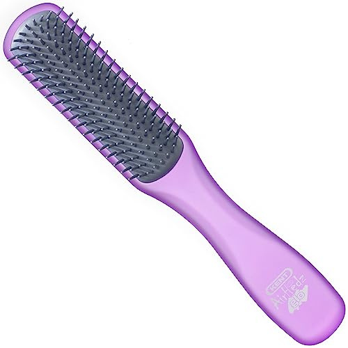 Kent AirHedz Glo Flat Brosse plate 9 rangées Violet