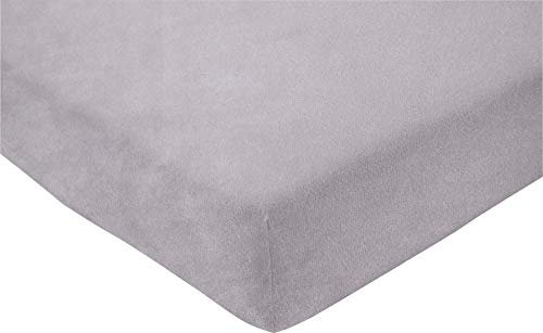 ESTELLA Spannbetttuch Samt-Velours | Platin