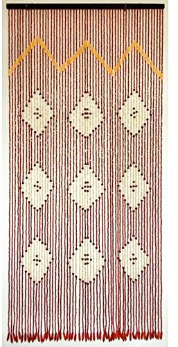 Cortina Puerta 56 Tiras Madera 90x200 cm.