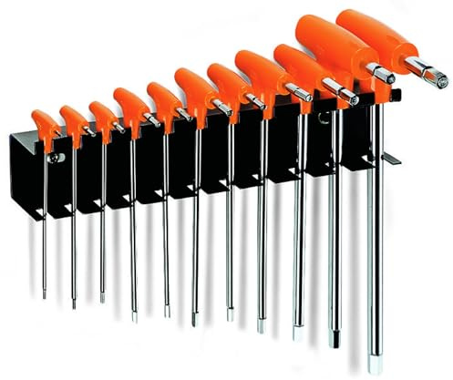 Beta 96T/SP11 - Sechskant-stiftschlüsselsatz, 11 teilig, gebogen, mit griff (Art. 96T), mit halterung