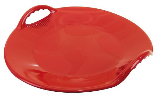 AlpenGaudi Rutschplatte UFO, Rot Schlitten, one Size