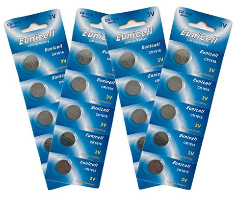20 x Eunicell CR1616 3v Lithium Batteries