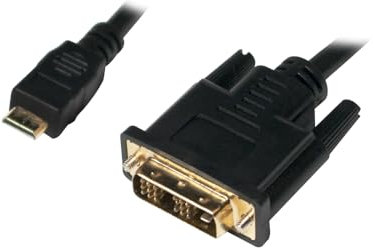 LOGILINK Mini-HDMI - DVI-D M/M 2M Negro