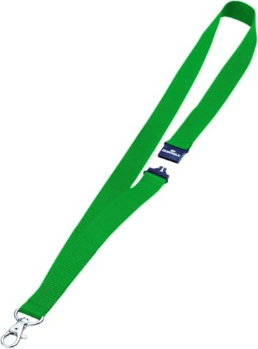 Durable Textilband (20, mit Sicherheitsverschluss, 44 x 20 mm) Packung à 10 Stück, grün, 813705