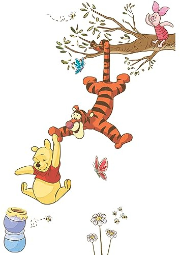 RoomMates Disney Winnie The Pooh Swinging For Honey Giant Peel and Stick Wall Decals , RMK2463GM