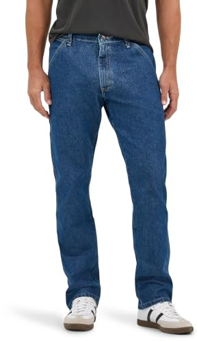 Wrangler Authentics Men's Classic Carpenter Jean, Retro Stone, 35W x 32L