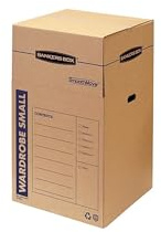Bankers Box 3-Pack Short Wardrobe Moving Boxes, 20 x 20 x 40