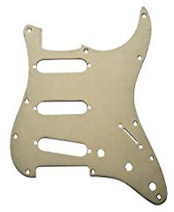Fender 099-2139-000 Standard Stratocaster Pickguard SSS gold anodized - Pickguard gold