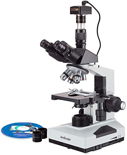 AmScope T490 a-3 m 40 x -1600 X Lab microscope trinoculaire à la Clinique vétérinaire avec appareil photo 3 Mp