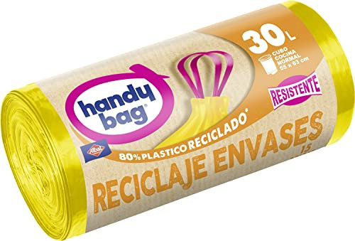 Albal Handy bag – Garbage Bags, Yellow, 30l, Pack of 15.