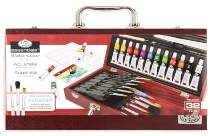 Royal & Langnickel RSET-WAT2000 - Juego de acuarelas en caja de madera