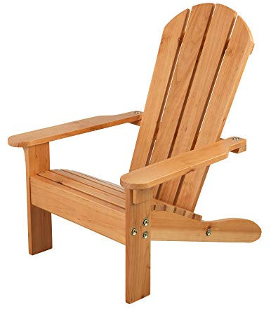KidKraft Outdoor Liegestuhl Adirondack für Kinder, Gartenmöbel aus Holz für Kinder, 00083