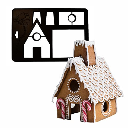 Orthex Emporte Pièce 3D - en Forme de Maison en Pain d'Épices - Moule à Biscuits pour des Cookies Originaux - pour Un Anniversaire ou Un Noël Uniques - GastroMax