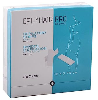 Kleine Vliesstreifen, Enthaarungsstreifen für das Gesicht 12 x 3,75 cm, 250 Stück