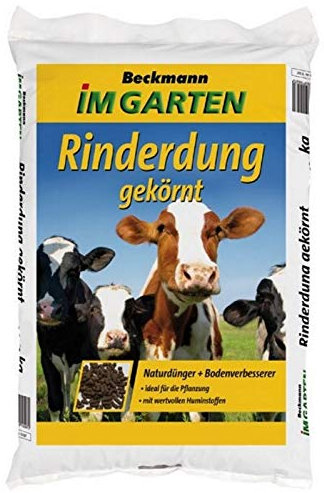 Rinderdung Naturdünger Gartendünger gekörnt 25 kg für ca. 150 m²