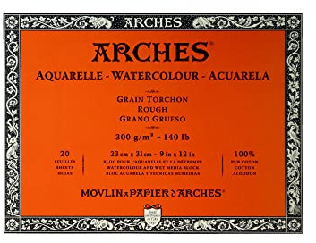 Arches 23 x 31 cm 300 gsm Rough Watercolour Block