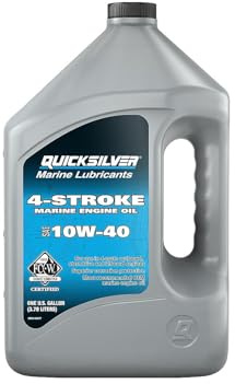 Quicksilver 10W-40 4-Stroke Marine Engine Oil, 1 Gallon