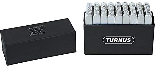 Turnus 331-004 Schlagbuchstabensatz Schrifthöhe vernickelt 27-teilig, 4mm, 1 Stück