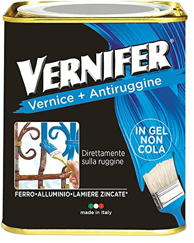 VERNIFER VERNICE ANTIRUGGINE IN GEL ART. 4887 GRAFITE ANTICHIZZATO ML 750