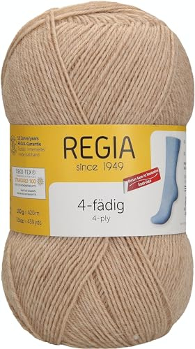 Regia Schachenmayr 4-Fils Uni, 100G Hell-Kamel Meliert Fils À Tricoter
