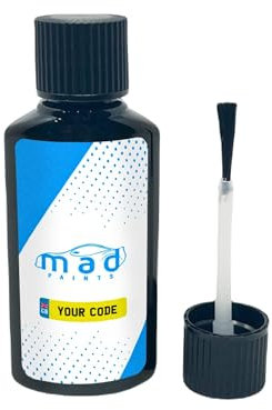 M.A.D MYLDAN AUTO DESIGN Touch Up Paint for Ford Frozen White - 30ml Kit, Gloss Finish with Built-in Brush - Premium Helios Paint for Fiesta, Focus, and More