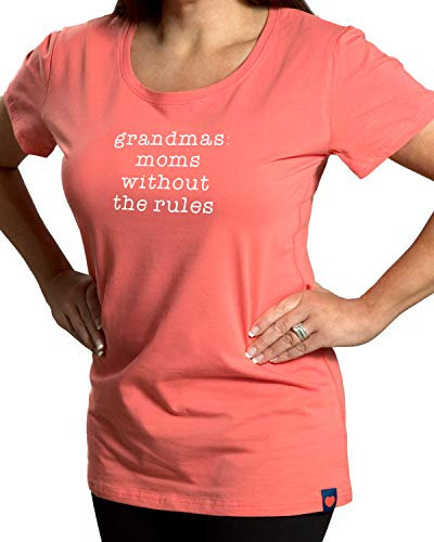 Paviljong Gift Company Kvinnor Grandmas: Moms without The Rules halvanpassad t-shirt Korall S