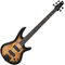Ibanez GIO Series GSR205SM-NGT - 5 String - Spalted Maple - Electric Bass Guitar with Bass Boost - Natural Gray Burst