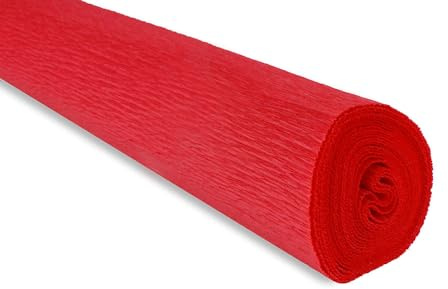 FloristryWarehouse Crepe Paper roll 180g (50 x 250cm) Scarlet Red (Shade 580)