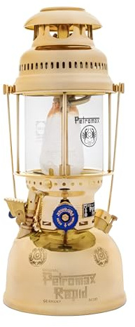 Petromax HK500 Petroleumleuchte - Chrome Starklichtlampe 400 Watt & 1 L