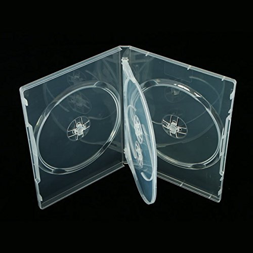Vision Media - 4 Way Super Clear (20) pcs DVD/CD Case 14mm Spine