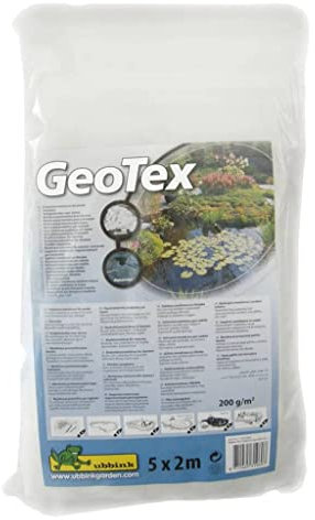 Ubbink 1331960 feutre géotextile pour soubassement de bassin blanc 5x2m